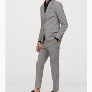 Slimfit Men's Suit Light Grey Melange